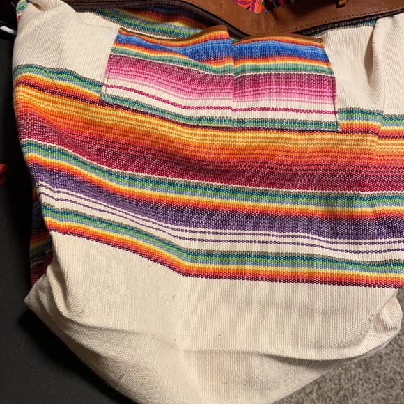 DC Guatemala leather fringe Convertible Day Bag - Picture 8 of 8